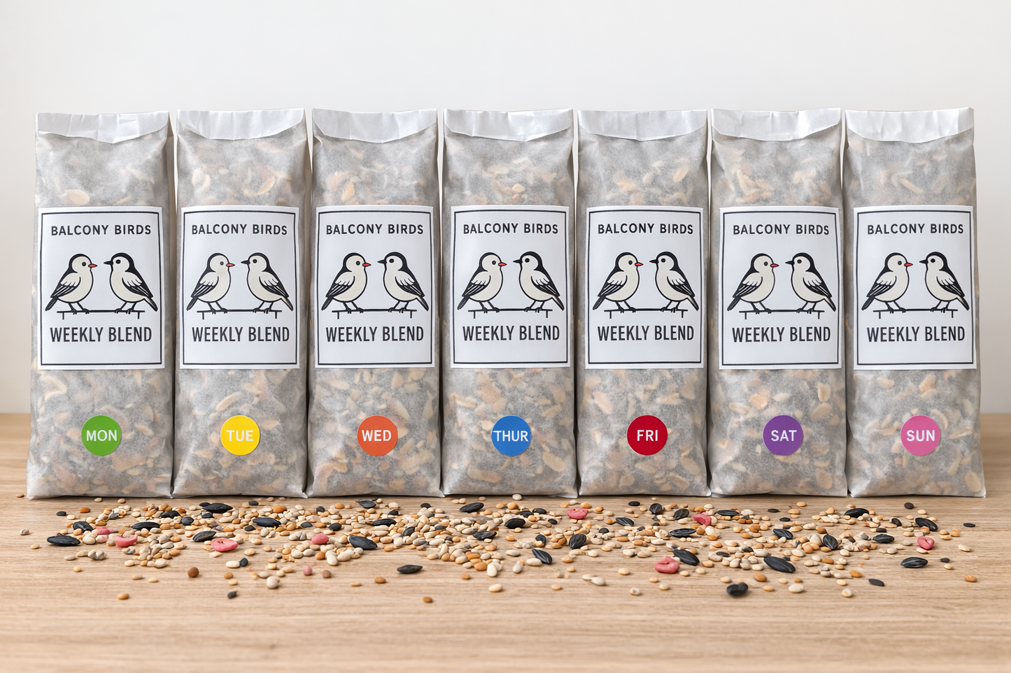 Balcony Birds - Weekly Bird Seed Subscription